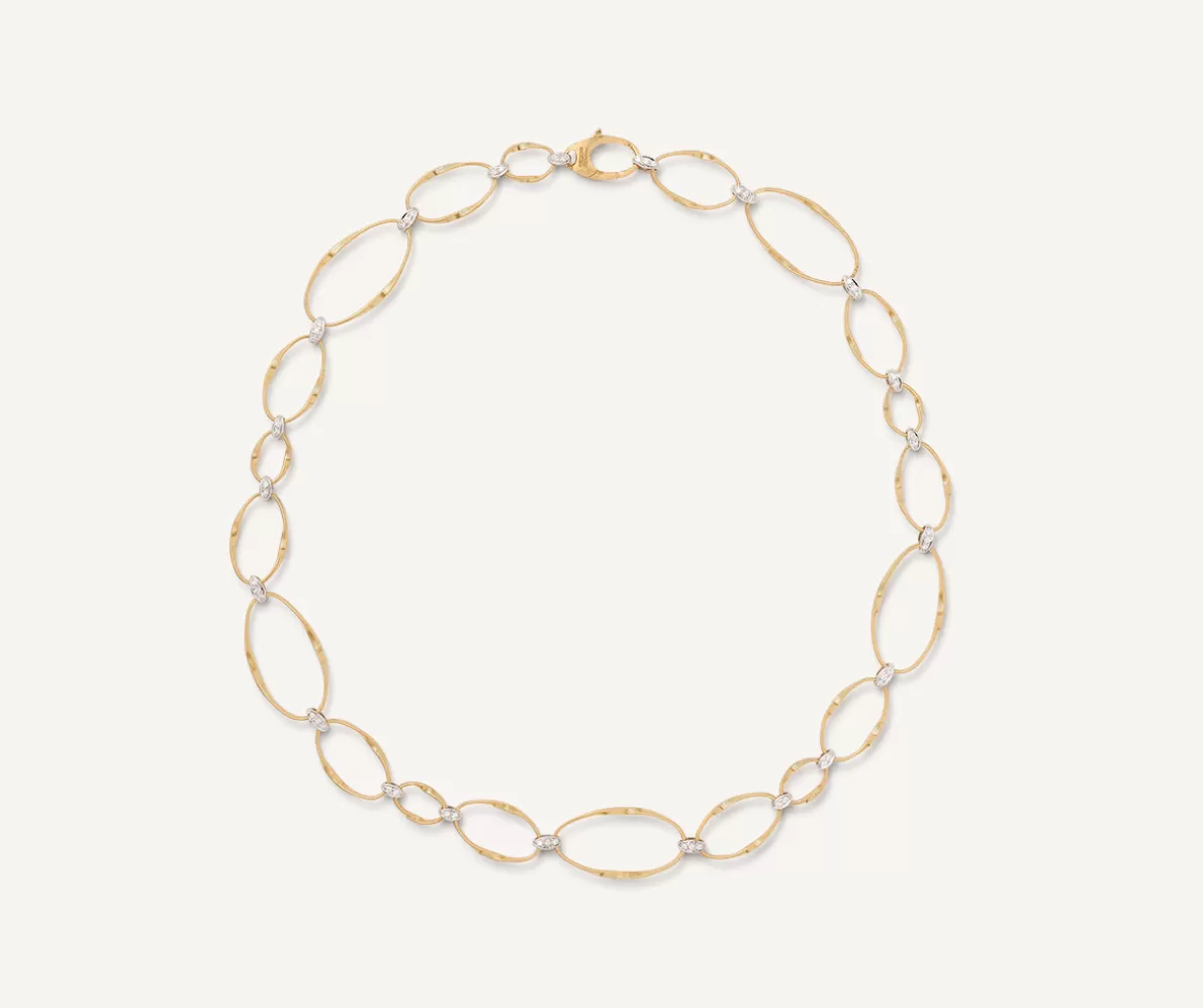 Marco Bicego Collier Piatto Con Diamanti