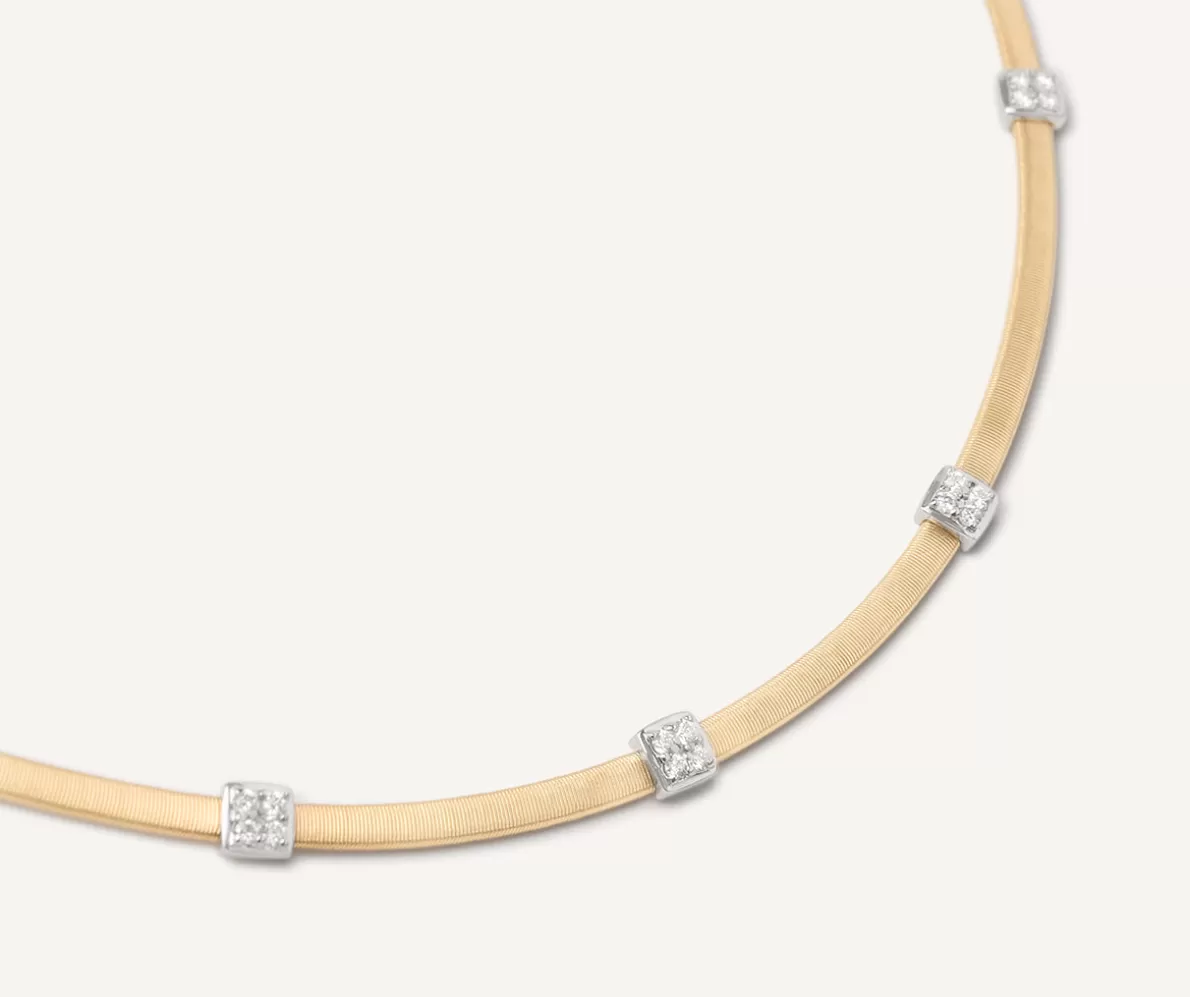 Marco Bicego Collier Sottile Con Diamanti